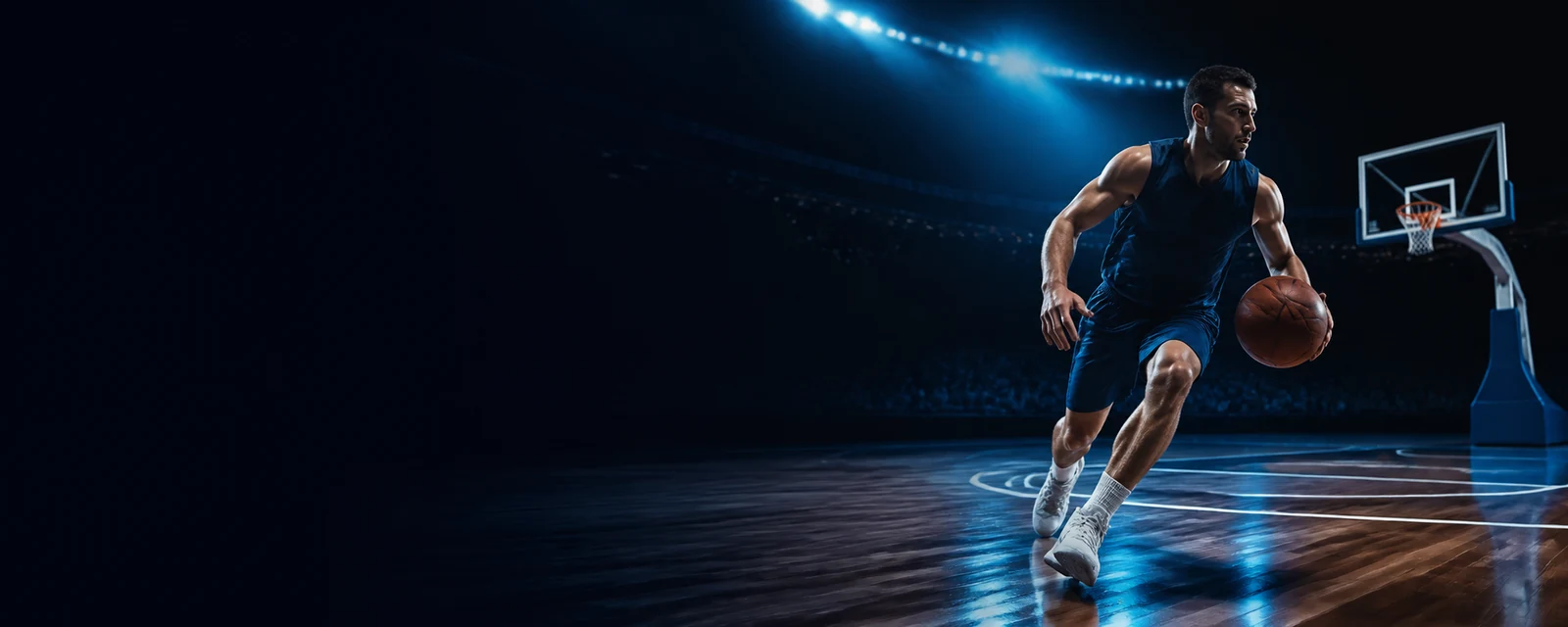 Basquetbolista argentino durante un partido