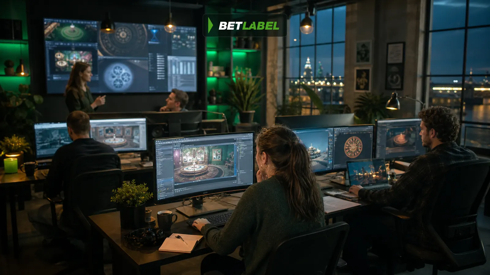 The BetLabel studio team works on the in-house BL Games collection