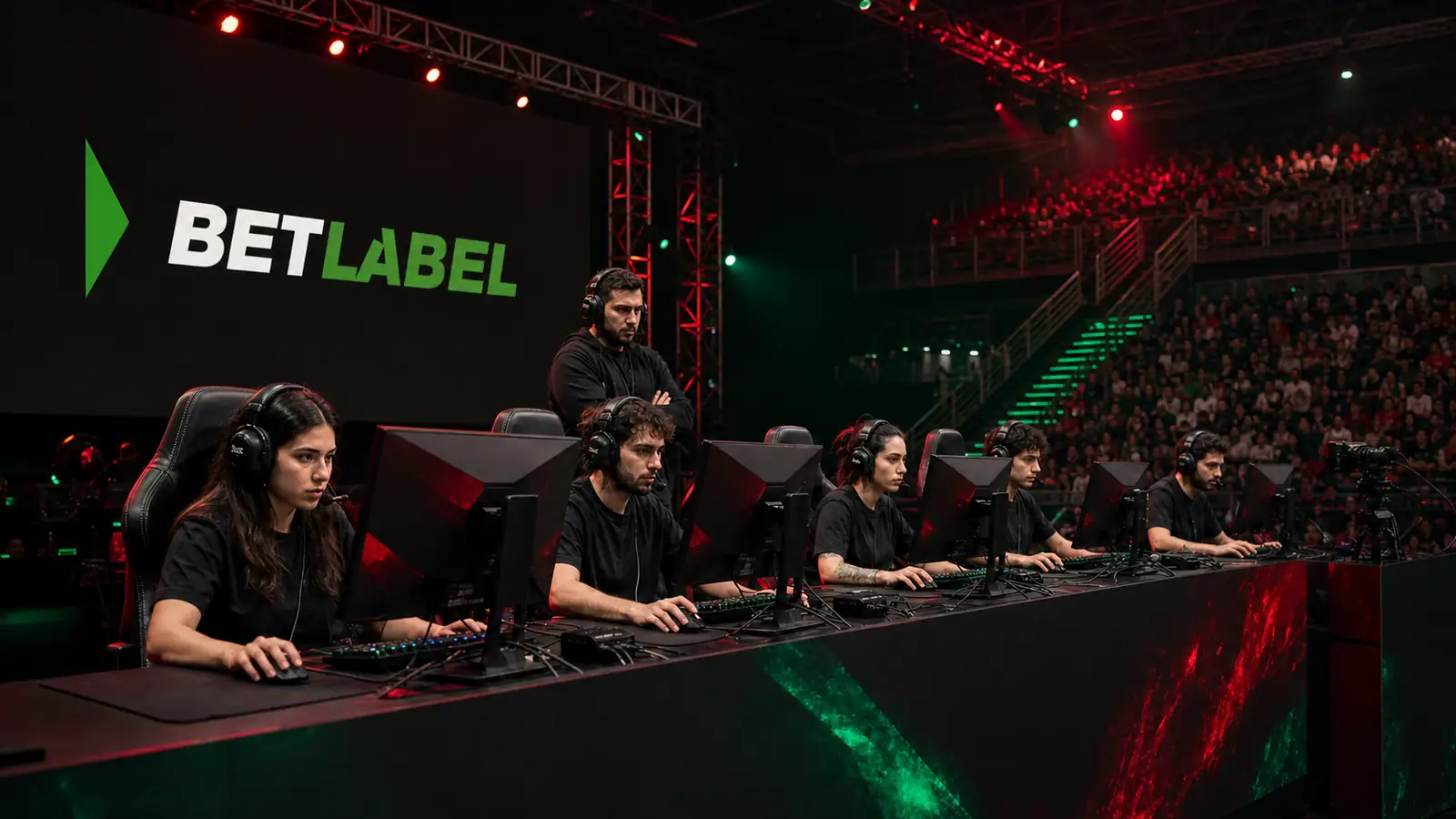 Equipa profissional portuguesa durante um torneio de eSports BetLabel